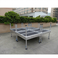 Scène de mariage en aluminium, passerelle DJ extérieure, plateforme modulaire portable à hauteur réglable pour événements