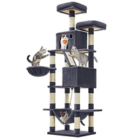 YOUME nouveau Style intérieur grand cadre d'escalade multicouche pour chat chat griffoir de luxe peluche chat arbre d'escalade