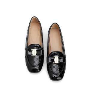 Nouvelles chaussures à bout carré brodées de Paris, commerce extérieur transfrontalier, semelle souple confortable en microfibre, semelle extérieure en caoutchouc - Product Image 5