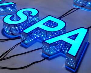 שלט לד RGB בהתאמה אישית, שלט אותיות לד מוארות, שלט צבעוני, לוגו תלת מימד, שלט אותיות לד עם מסגרת, שלט אותיות תלת מימד עם תאורת לד - Product Image 5