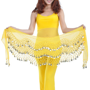 158 серебряный шарф для танца живота, индийский арабский шарф с блестками, Одежда для танцев на талии - Product Image 4