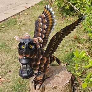 Scultura <span class=keywords><strong>da</strong></span> <span class=keywords><strong>Giardino</strong></span> Decorativa a Forma di Gru in Metallo per Esterni - Product Image 2