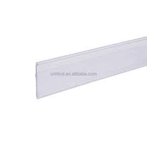 スーパーマーケットPVCデータチケットストリップホルダー棚ラベルプラスチック押出プロファイルスーパーマーケット用品用 - Product Image 1