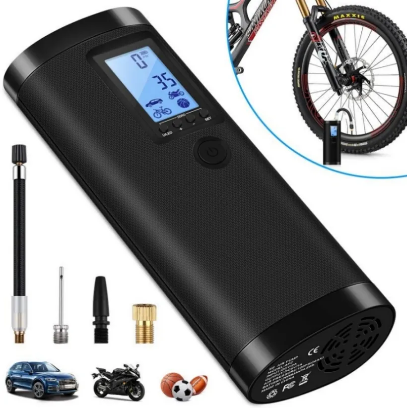 Rechargeable Electric Portable Mini Air Compressor Tire Inflator Electric Pump For Bicycle Tire