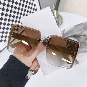 New Trend <b>Large</b> <b>Frame</b> Sun Glasses Square Ladies Fashion Luxury Glasses Retro Multi-colored Luxury Sunglasses for Women - Product Image 5