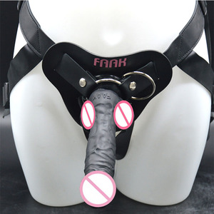 FAAK Realistic <b>Dildo</b> Lesbian Sex Toys Harness Strap on <b>Dildo</b> Anal Penis with Belt Sex Toy Anal Pants for Male - Product Image 6