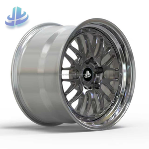 Jantes forgées en deux parties <span class=keywords><strong>de</strong></span> style E88, finition Gunmetal usinée, jante à rayons vintage pour la modification <span class=keywords><strong>de</strong></span> véhicules JDM rétro - Product Image 5
