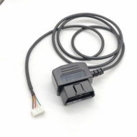 Câble de raccordement OBD de type L à 16 broches en cuivre vers connecteur JST Molex XH PHR ABS pour outil de diagnostic de véhicule OBD