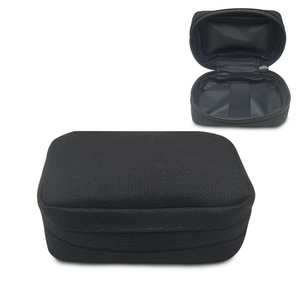 Portable Storage <b>Bag</b> Rectangle <b>Black</b> Zippered Oxford Cloth <b>Small</b> Item Packaging Cable Management Accessory - Product Image 1