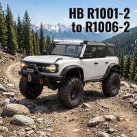 HB R1001-2 à R1006-2 1/10 4WD RC Rock Crawler RTR DumboRC Diff Lock Moteur 550 ESC Hobbywing 2 vitesses 150m pour RC tout-terrain