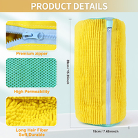 Nouvel Arrivage Sac de Lavage pour Baskets en Polyester Durable, Épaissi en Usine, avec Fermeture Éclair et Cordon de Serrage pour le Lavage et le Rangement des Chaussures
