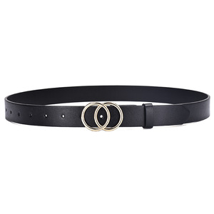 <span class=keywords><strong>Cintura</strong></span> da <span class=keywords><strong>donna</strong></span> alla moda europea americana retrò doppia per fibbia Casual da studente in lega di pelle di mucca - Product Image 5