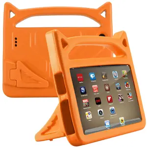 便携式手柄可折叠支架儿童流行EVA泡沫平板电脑保护套适用于iPad 5 6 9.7空气2盖保护套