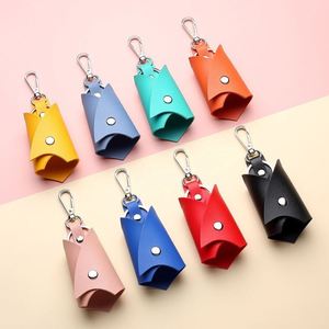 Étui à clés de voiture en forme de coupe-vent, en cuir PU, pochette organisatrice de clés pour femmes et hommes, accessoires intérieurs de voiture, livraison rapide, prêt à expédier - Product Image 1