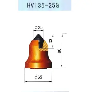 筑路机械用切煤机截齿圆柄凿子碳化钨矿机钻头