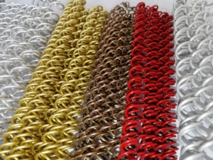 רשת ספירלית מפלדת אל-חלד, אריגת רשת רגילה, שירות חיתוך רשת דקורטיבית לתקרות, חזיתות, מחיצות, מסועי מזון - Product Image 4