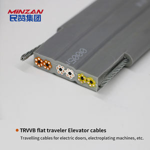 Одобренный TVVB, высокий гибкий подъемный Лифт, плоский силовой кабель, ПВХ изолированный многонитический Электрический кабель - Product Image 4