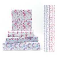 Papier d'emballage cadeau 43CMX3M Joyeux Anniversaire Saint-Valentin, papier cadeau en gros, papier d'emballage imperméable pour fleurs