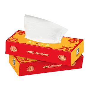 Pañuelos de papel personalizados en caja con impresión de logotipo para actividades promocionales, pulpa de madera virgen, forma cuadrada - Product Image 1