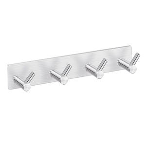 <span class=keywords><strong>Porte</strong></span>-<span class=keywords><strong>manteau</strong></span> mural <span class=keywords><strong>sans</strong></span> perçage en acier inoxydable 304 brossé pour salle de bain et cuisine, idéal pour <span class=keywords><strong>porte</strong></span> de toilettes - Product Image 5