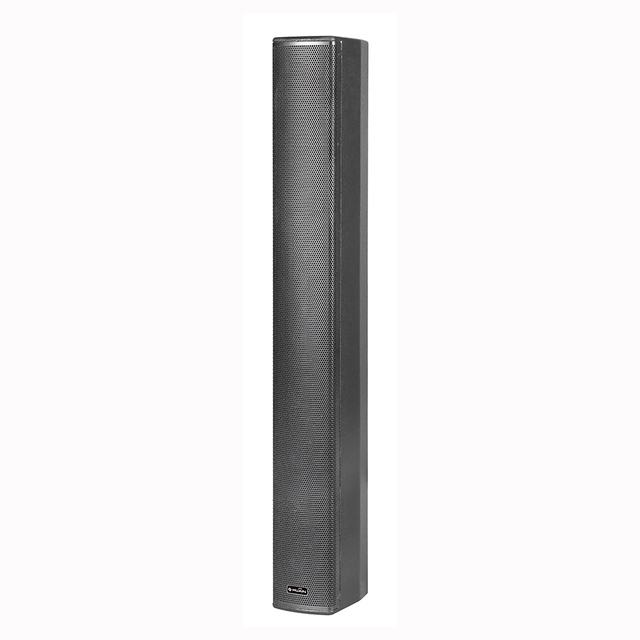 Professional for HY-D404LA 4*4 Inch Wood Cabinet Dante Column Audio Speaker Network TCP/IP Control DSP Function 180W/720W Peak