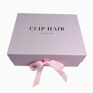 Caja de regalo de ropa plegable reciclada Cajas de ropa de cartón magnético personalizado de color rosa con cinta rosa - Product Image 1