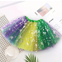 Jupe tutu superposée à paillettes pour femmes, jupe tutu élastique pour adultes, pour le Mardi Gras, le carnaval, les spectacles, les costumes de fête