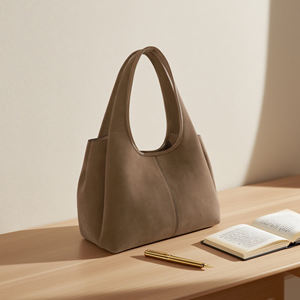 حقيبة حمل دلو مقاومة للماء قابلة للطي بلون واحد من البولي يوريثلين/واط منتجات وصلت حديثًا ، حقيبة حمل فاخرة بتصميم عتيق للخريف/الشتاء مغناطيسية - Product Image 3