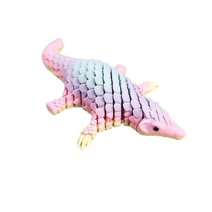 Produit phare : Figurine d'animal pangolin imprimée en 3D avec articulations mobiles, jouet décoratif pour bureau - Product Image 5