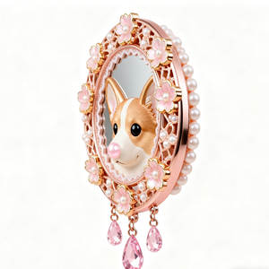 Unbreakable Travel <strong>Mirror</strong> Ultra Portable pink <strong>Dog</strong> Shiny Pocket <strong>Mirror</strong> Wholesale Mini Folding Rosegolden Cosmetic <strong>Mirror</strong> - Product Image 3