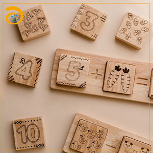 มาใหม่ไม้ปริศนาสัตว์ Montessori ของเล่นรูปร่างตรงกับของเล่นพัฒนาการศึกษาเกมของเล่นที่กำหนดเองการออกแบบ OEM - Product Image 2