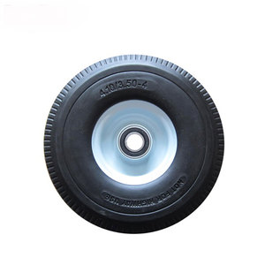 10-Inch Spoke Carbon Steel PU Foam Rubber <strong>Mecanum</strong> <strong>Wheel</strong> with Wear-Resistant and Pressure-Resistant Bearing Outer Tire Caster - Product Image 3