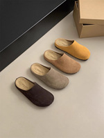 Chaussures BirkentocK grandes tailles, semi-pantoufles pour femmes, été 2025, nouvelle semelle souple, vintage, chaussures populaires pour femmes