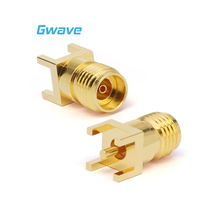 Connecteur RF à montage sur PCB femelle de 2.92mm DC-40GHz matériau en laiton pour applications de soudure