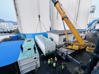 Système MBBR intégré conteneurisé pour station d'épuration des eaux usées, pompe à pression, capacité de 50 000 L/heure pour