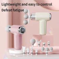 Mini pistolet de massage portable à percussion pour tissus profonds, masseur musculaire 6 vitesses 3200 tr/min pour le cou, le dos, les épaules, la récupération sportive et la thérapie