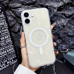 Para <span class=keywords><strong>iPhone</strong></span> 15 16 ProMax carcasa magnética colorido brillo goteo pegamento transparente anticaída funda Compatible <span class=keywords><strong>iPhone</strong></span> <span class=keywords><strong>14</strong></span> <span class=keywords><strong>Pro</strong></span> <span class=keywords><strong>Plus</strong></span> - Product Image 2