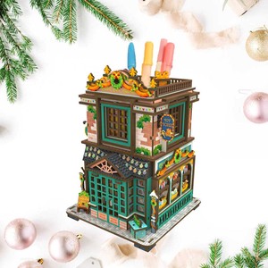 Puzzle 3D éducatif en bois écologique à construire soi-même, avec éclairage LED et facile à assembler, pour les 5 ans et plus et les adultes - Product Image 5