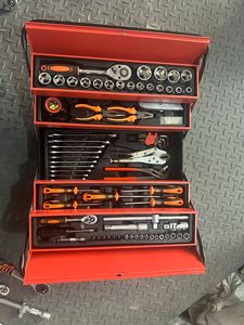 Nhà Máy 85 mảnh sửa chữa ô tô Kit sắt hộp hộ gia đình công cụ Hộp 1 năm có thể gập lại ba lớp phần cứng Kìm ổ cắm Bộ - Product Image 3