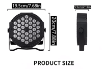 Usine En Gros Contrôleur DMX Compatible RVB Par Lumières 36 LED Lumières de Scène avec Télécommande pour Vacances DJ Intérieur