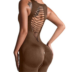 Hot <span class=keywords><strong>Sexy</strong></span> femmes <span class=keywords><strong>sport</strong></span> body et combinaisons sans couture Scrunch bout à bout gymnastique entraînement Yoga vêtements de <span class=keywords><strong>sport</strong></span> conception creuse pour le <span class=keywords><strong>sport</strong></span> Fitness - Product Image 2