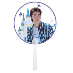 Éventail en plastique transparent personnalisé, éventail en plastique 3D, éventail transparent en PVC avec un joli cadeau - Product Image 3