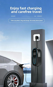 Station de recharge portable pour véhicules électriques 3,5 kW AC GBT 220V avec écran 2,4 pouces, chargeur EV portable 8A à 16A avec prise Schuko - Product Image 3
