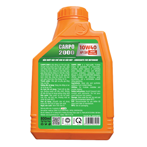 Aceite de motor NPOIL CARPO 2000 10W40 0,8L 1L Aceite base y aditivos premium para refrigeración y lubricación de motocicletas - Product Image 4