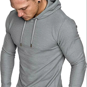 Nueva Sudadera con Capucha para Hombre, Ajustada, Forrada de Felpa, de Secado Rápido, de Poliéster y Algodón, con Logotipo Personalizado, Estilo Urbano - Product Image 1