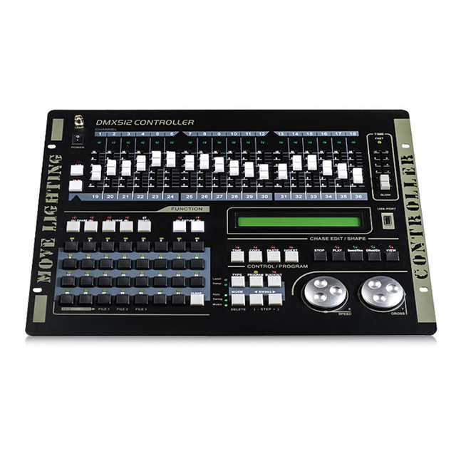 Professional DMX Controller 384/512 Channels - Durable Lighting Console with LCD Display for Stage Productions