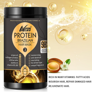 OEM Nary vente en gros auto-étiquette organique <span class=keywords><strong>masque</strong></span> capillaire réparateur membrane conforme collagène brésil kératine traitement conditionneur original - Product Image 4