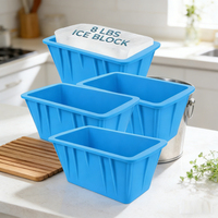 Moule à glaçons en silicone extra large OEM ODM en gros, seau à glace réutilisable pour congélateur