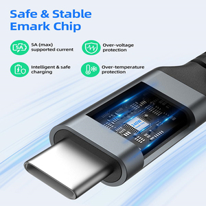 Cavi e accessori di uso comune 1m 240 Watt tipo-<span class=keywords><strong>C</strong></span> a tipo-<span class=keywords><strong>C</strong></span> ricarica rapida 240 W 5A <span class=keywords><strong>USB</strong></span> <span class=keywords><strong>C</strong></span> cavo USBC Custom fabbrica cavo <span class=keywords><strong>Kabel</strong></span> USBC - Product Image 3