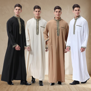 New Style Unisex Cotton <b>Thobe</b> Islamic Clothing for <b>Men</b> Saudi Arabian & Qatar Muslim Style Mega Impex MI-10088 - Product Image 3